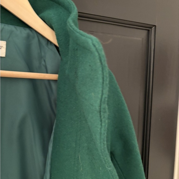 J. Crew Green Trench Coat Size 2 - Picture 3 of 5